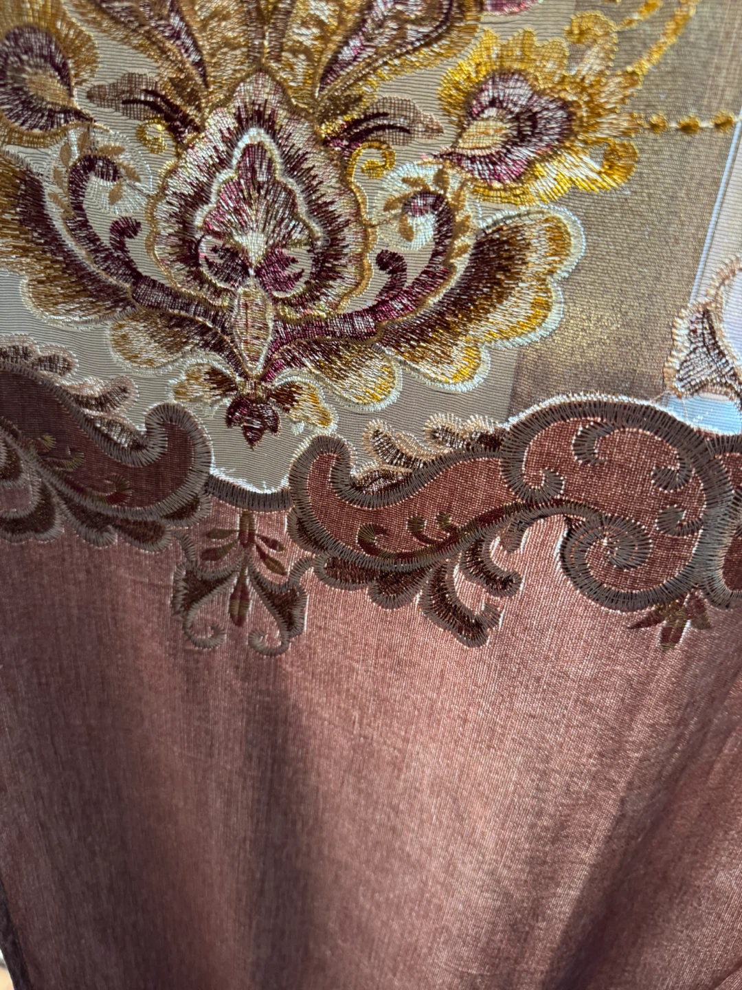 Embroidered Sheer Curtain Panel - photo 4