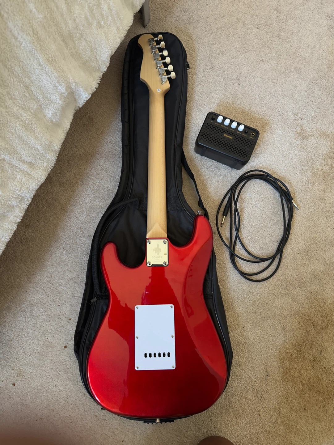 Donner DST-100 Electric Guitar - Red - photo 2