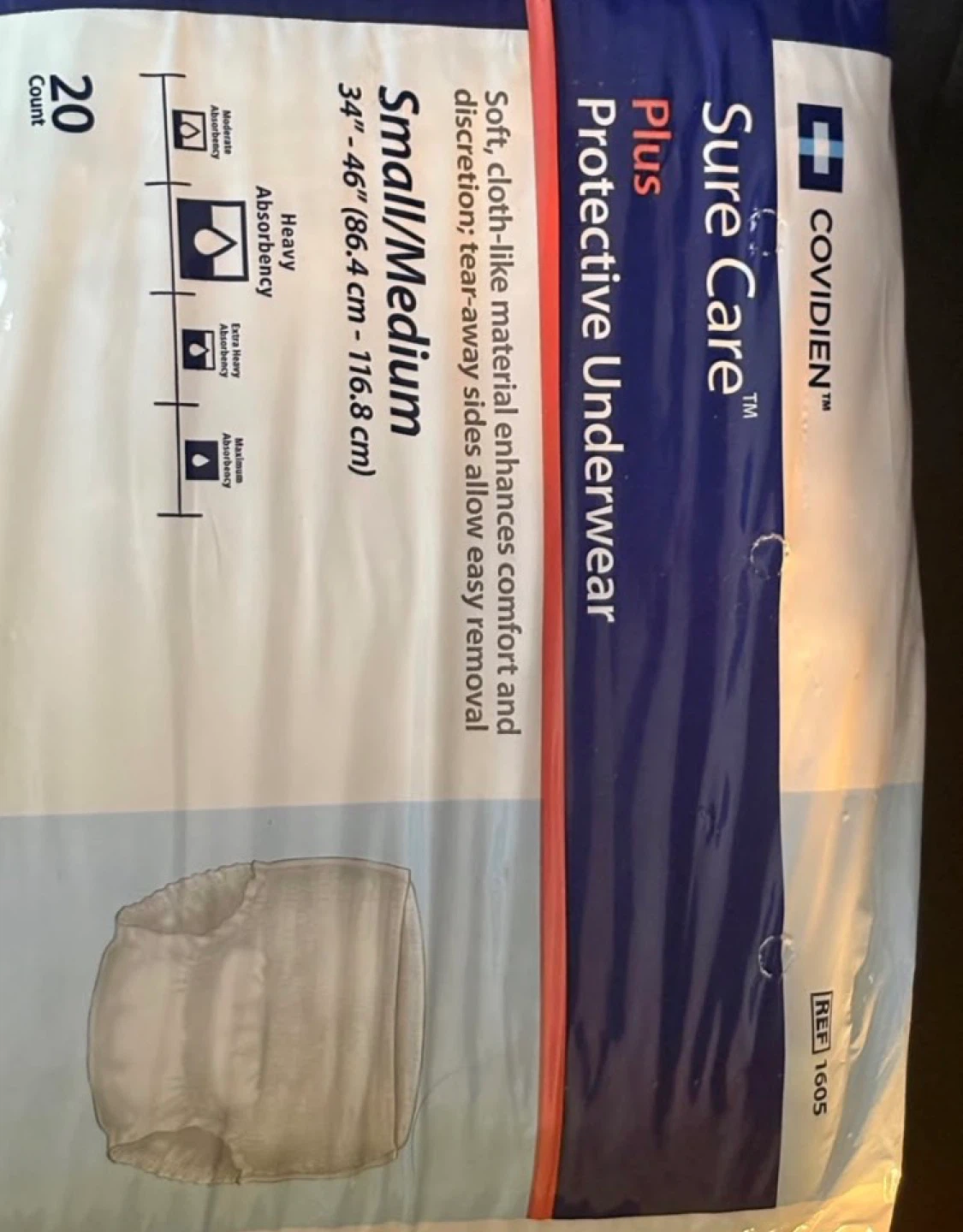 Sure Care Plus Protective Underwear Small/Medium 20 Count - photo 2