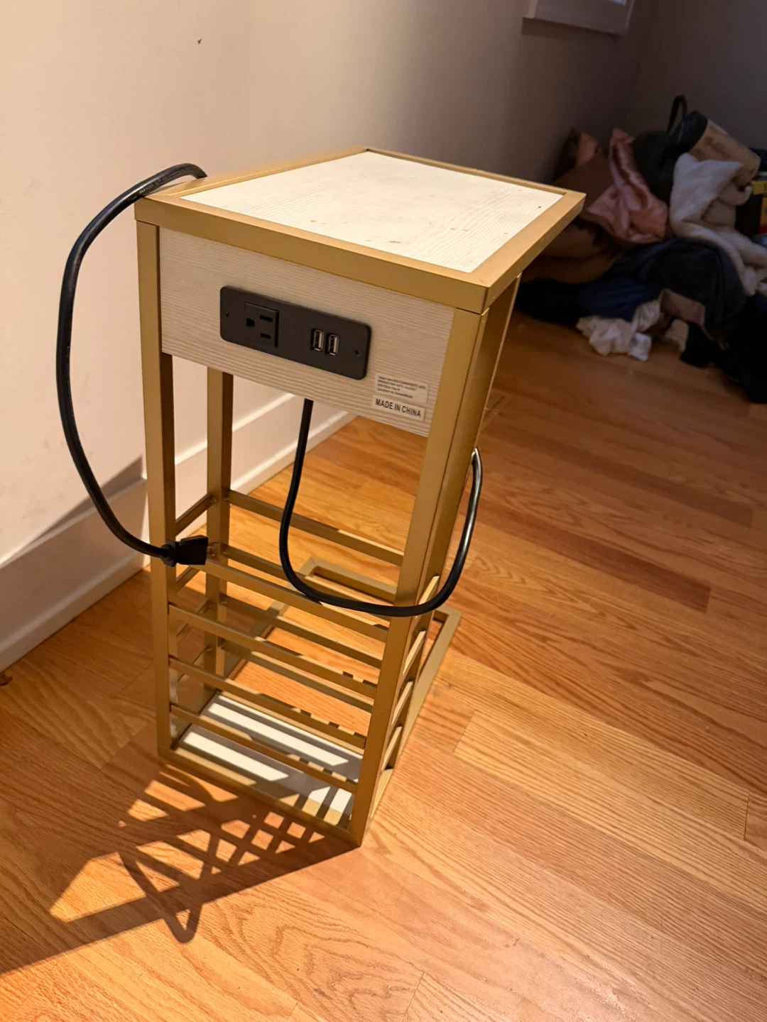 C-Table with Built-in Outlet and USB Ports - photo 3
