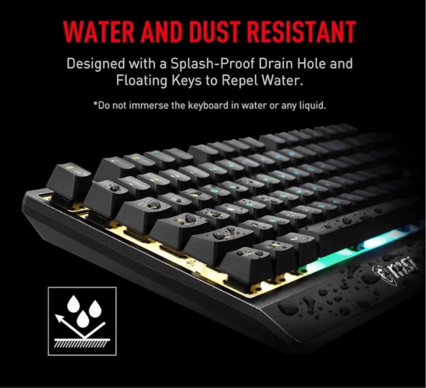 ⌨️ MSI Vigor GK30 RGB Gaming Keyboard - Like New - photo 2