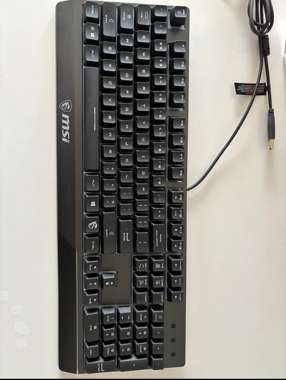 ⌨️ MSI Vigor GK30 RGB Gaming Keyboard - Like New - photo 4