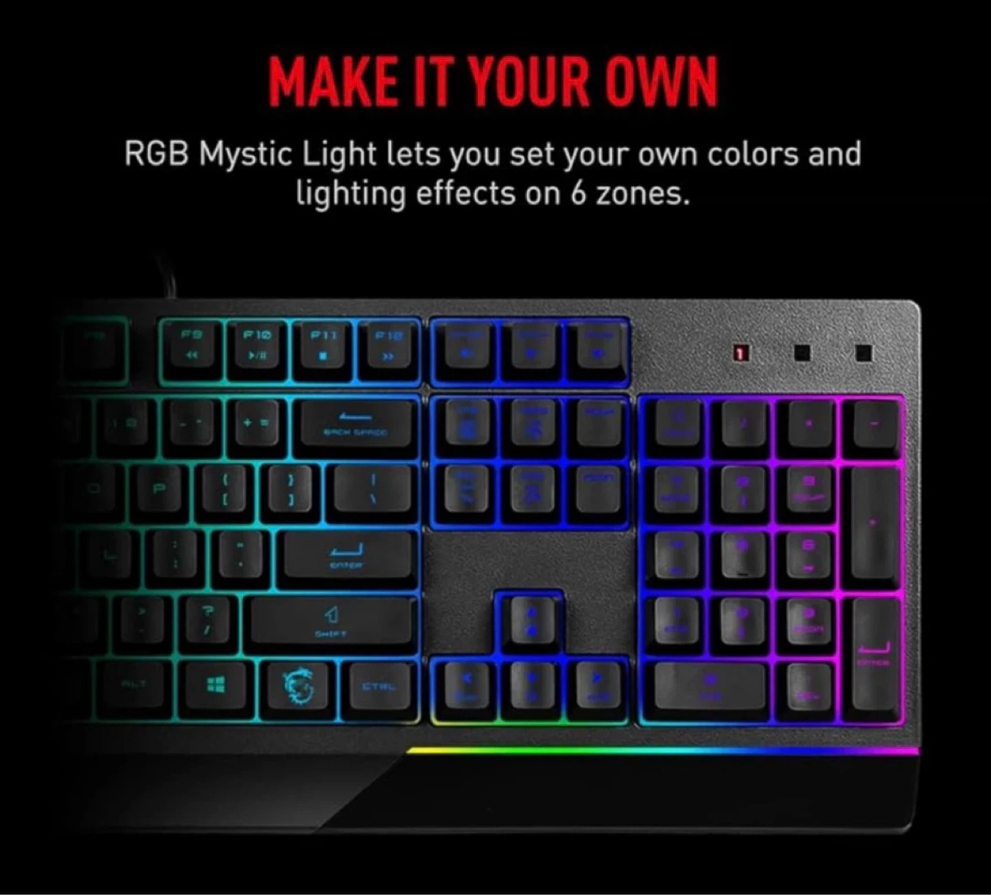 ⌨️ MSI Vigor GK30 RGB Gaming Keyboard - Like New - photo 3