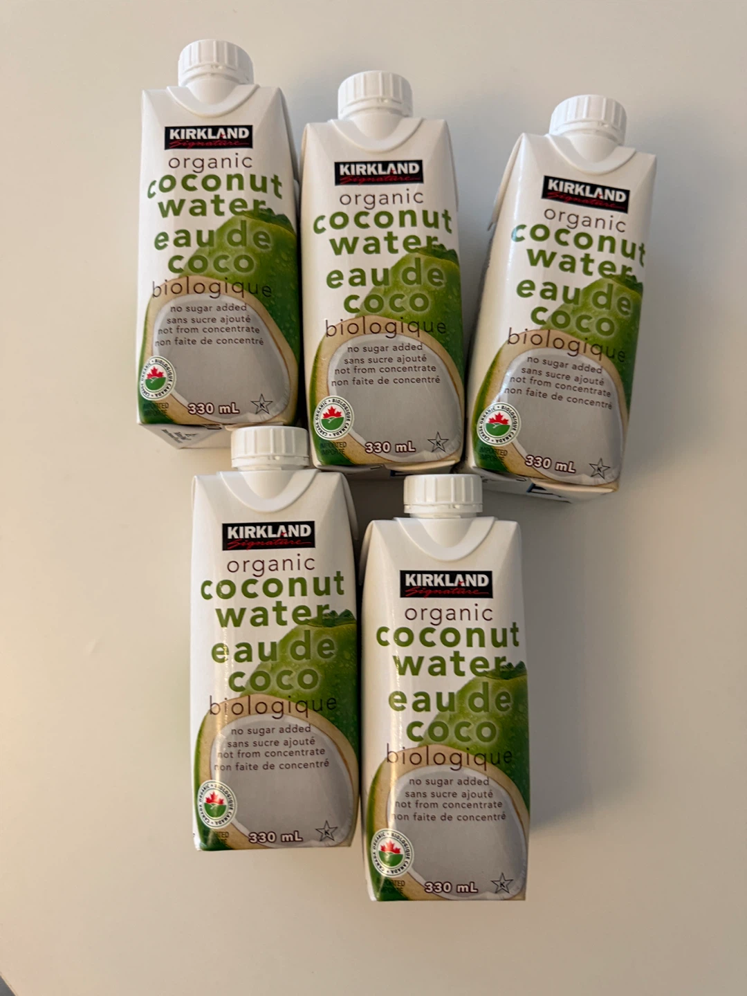 Kirkland Organic Coconut Water (5 x 330ml)