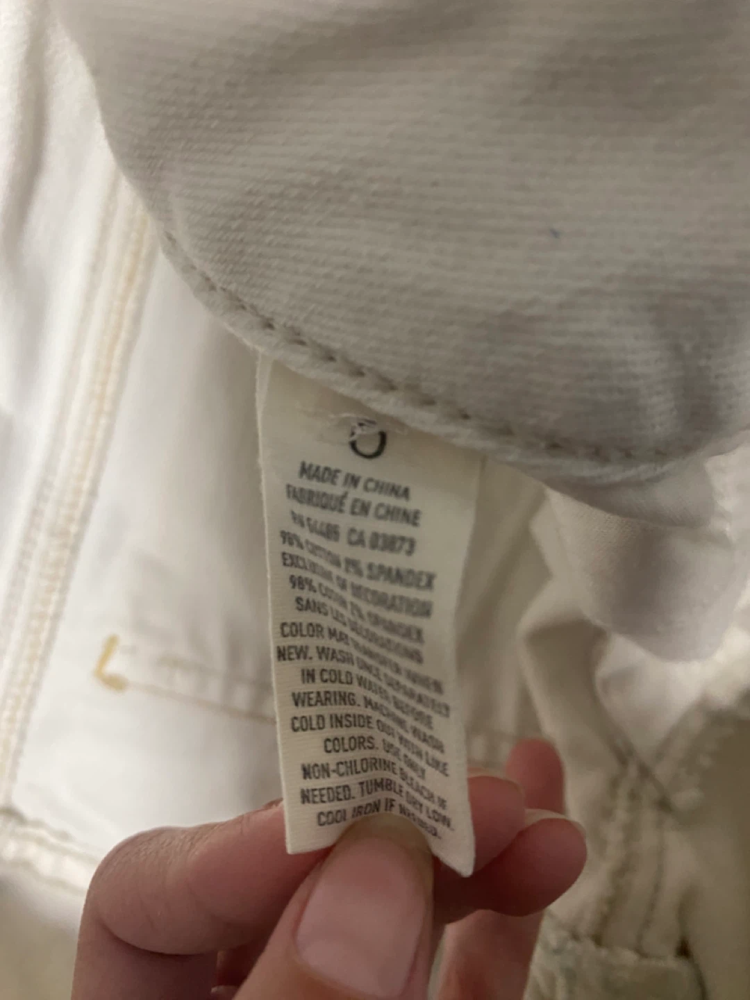 American Eagle White Denim Cutoff Shorts - photo 4