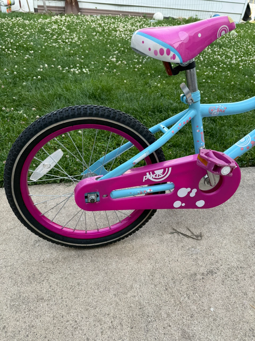 Girls' Blue and Pink Bicycle with Basket - photo 2
