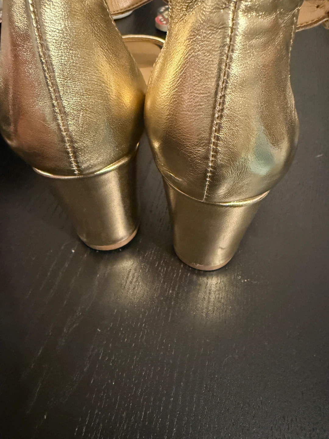 NATURALIZER Gold Block Heel Sandals - photo 2