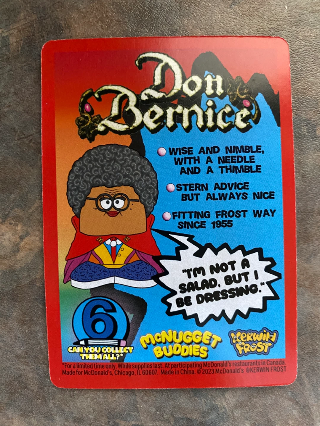 Kerwin Frost McDonald's McNugget Buddies Don Bernice Toy - photo 5