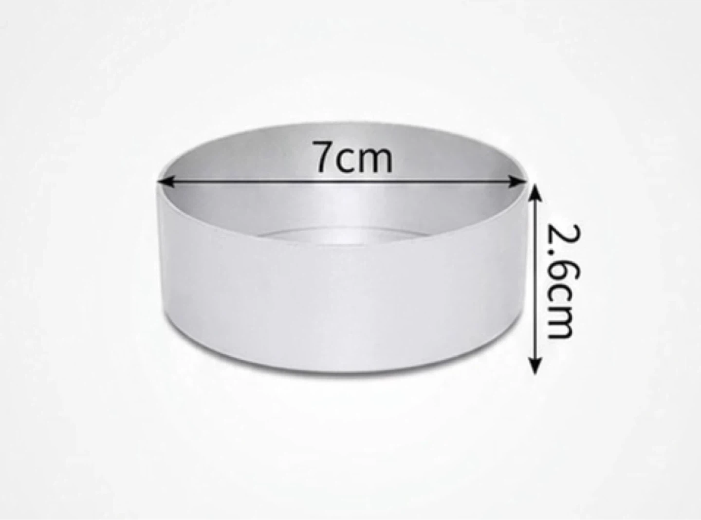 French Tart Mold Set (5 Rings + 1 Tamper Tool) - photo 5