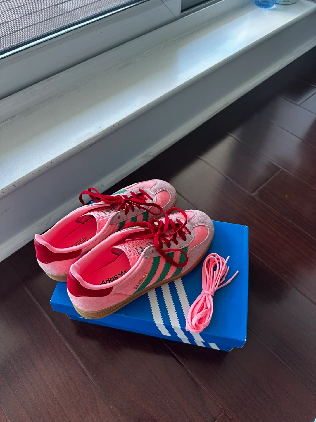 Adidas Gazelle Indoor Sneakers - Pink/Green - photo 3