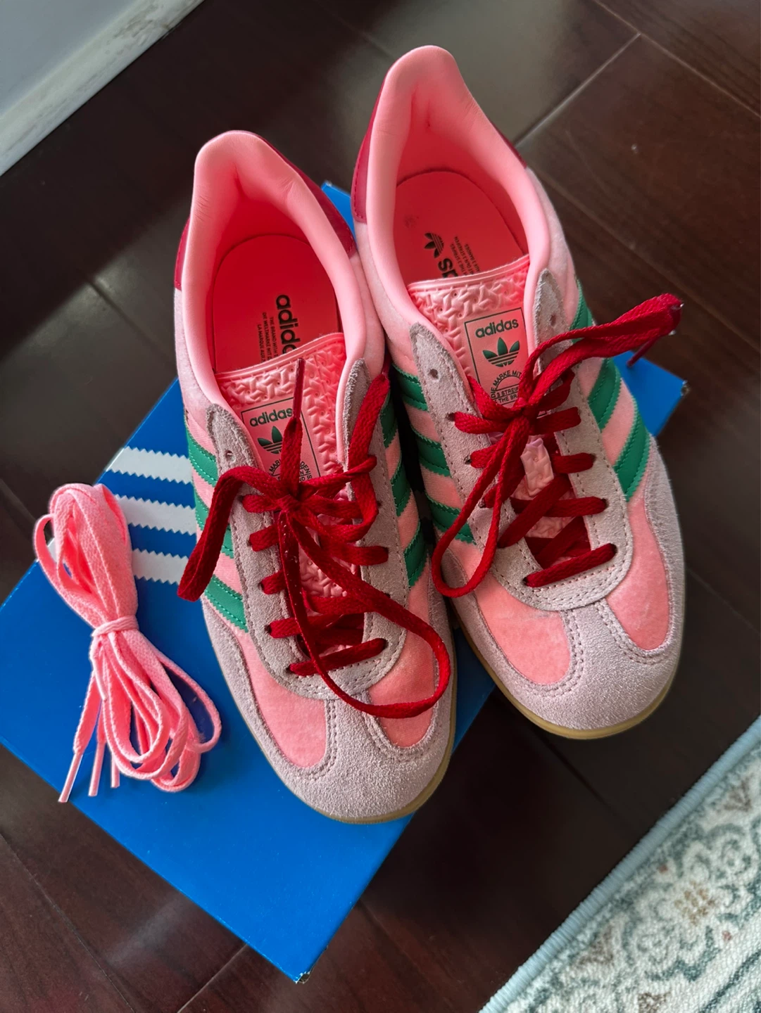 Adidas Gazelle Indoor Sneakers - Pink/Green - photo 5