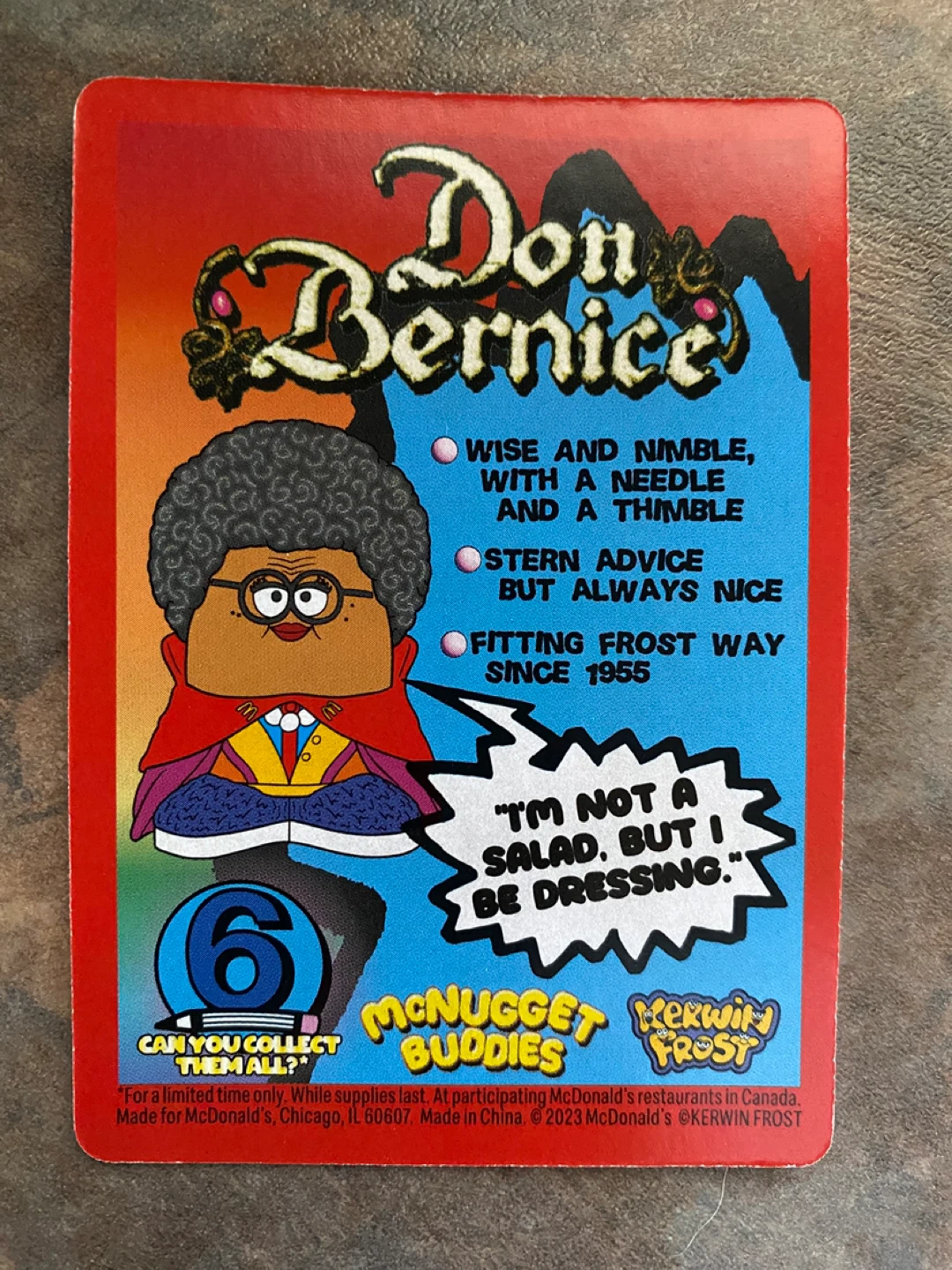 Kerwin Frost McDonald's McNugget Buddies Don Bernice Toy - photo 5