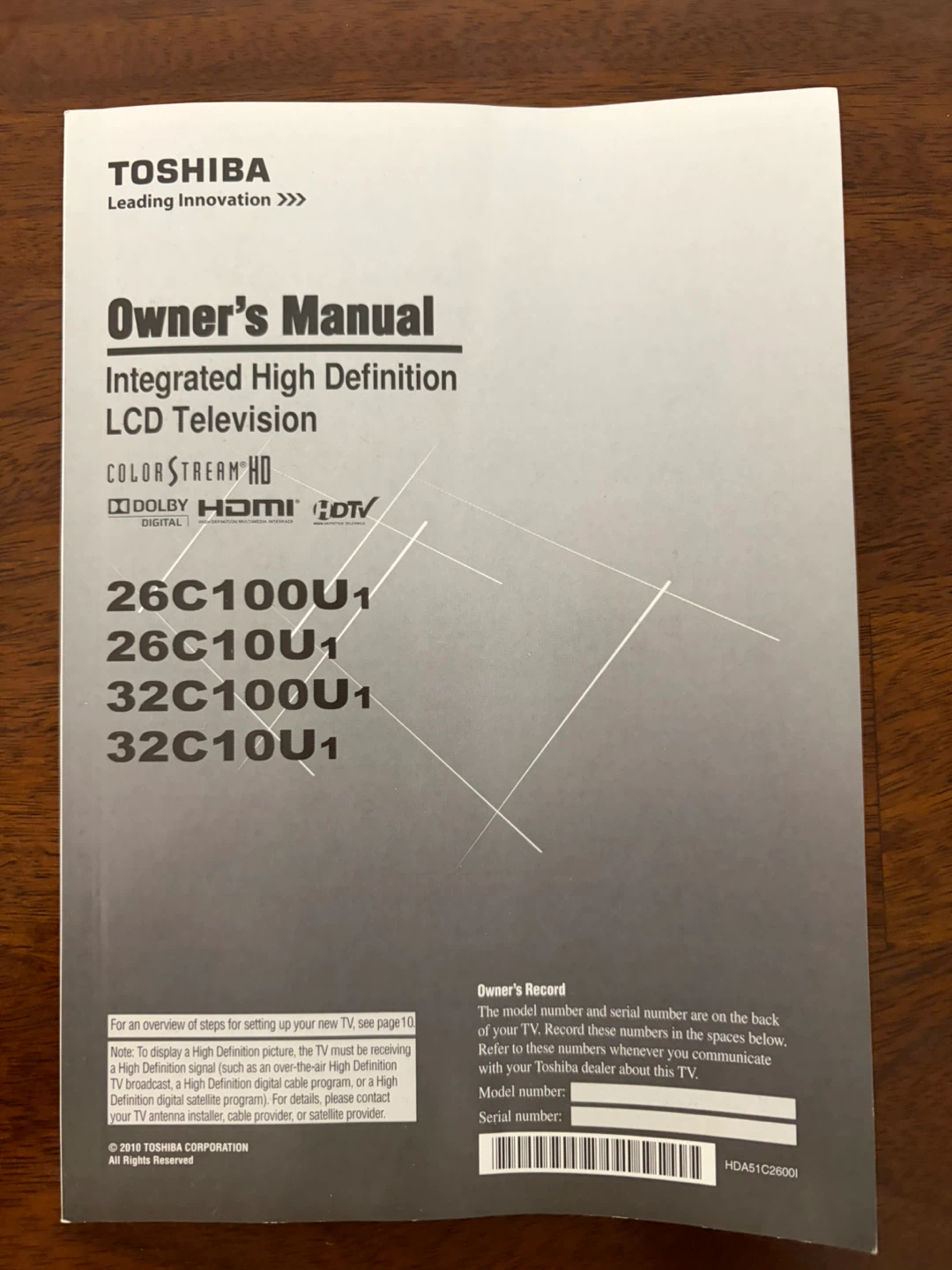 Toshiba LCD Television, 26 inch - photo 3
