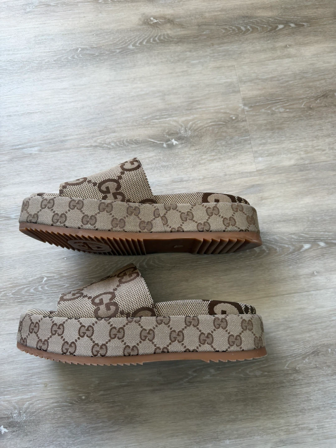 Gucci GG Monogram Platform Slides 10.5 - photo 3