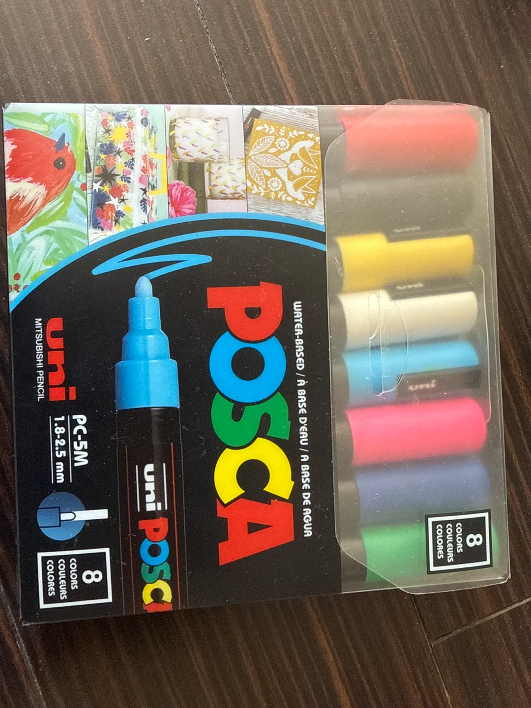 Uni Posca PC-5M Marker Set - 8 Colors