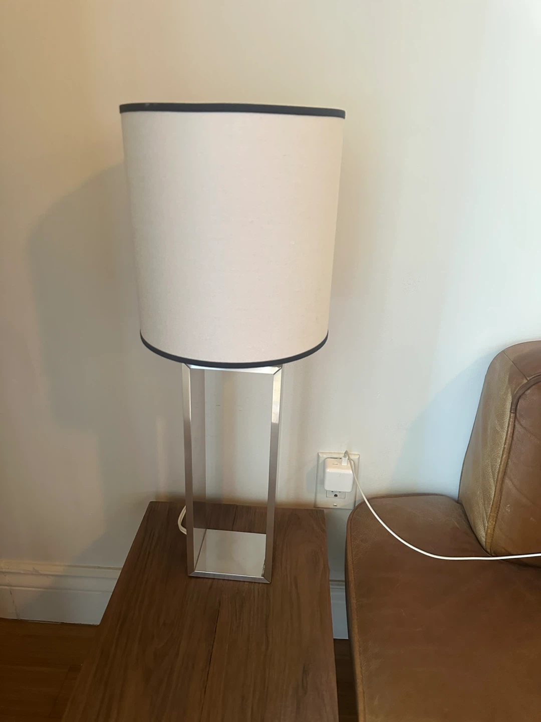 VINTAGE IKEA SILVER TABLE LAMP MODERN CONTEMPORARY LIGHT - photo 2