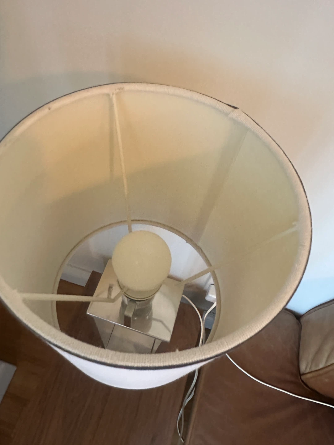 VINTAGE IKEA SILVER TABLE LAMP MODERN CONTEMPORARY LIGHT - photo 3