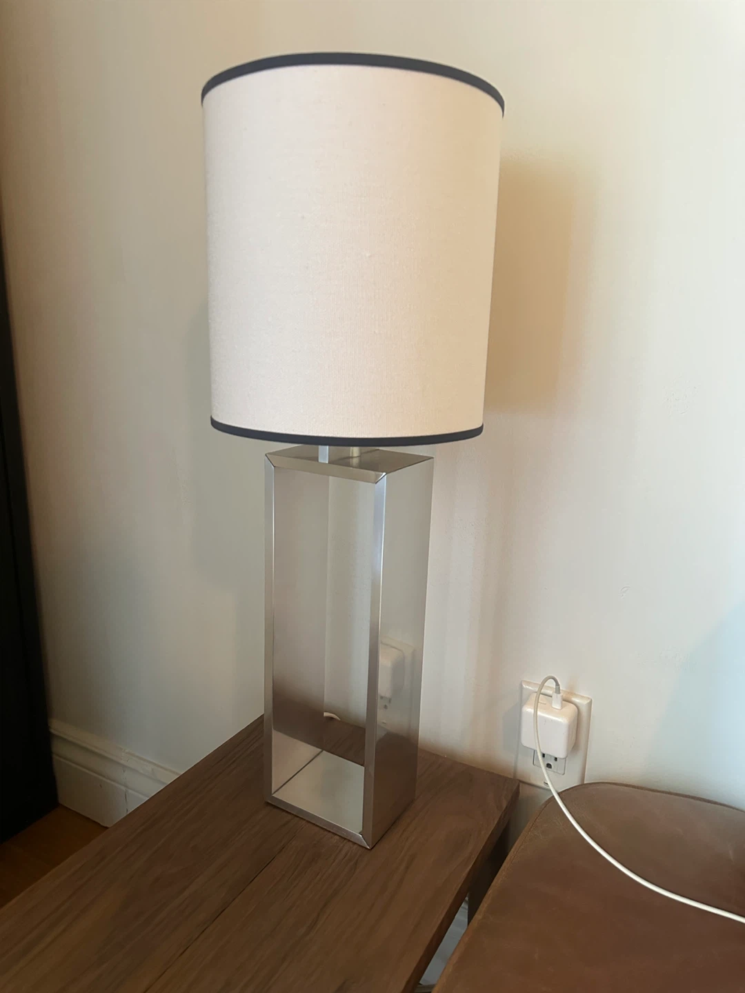 VINTAGE IKEA SILVER TABLE LAMP MODERN CONTEMPORARY LIGHT - photo 5