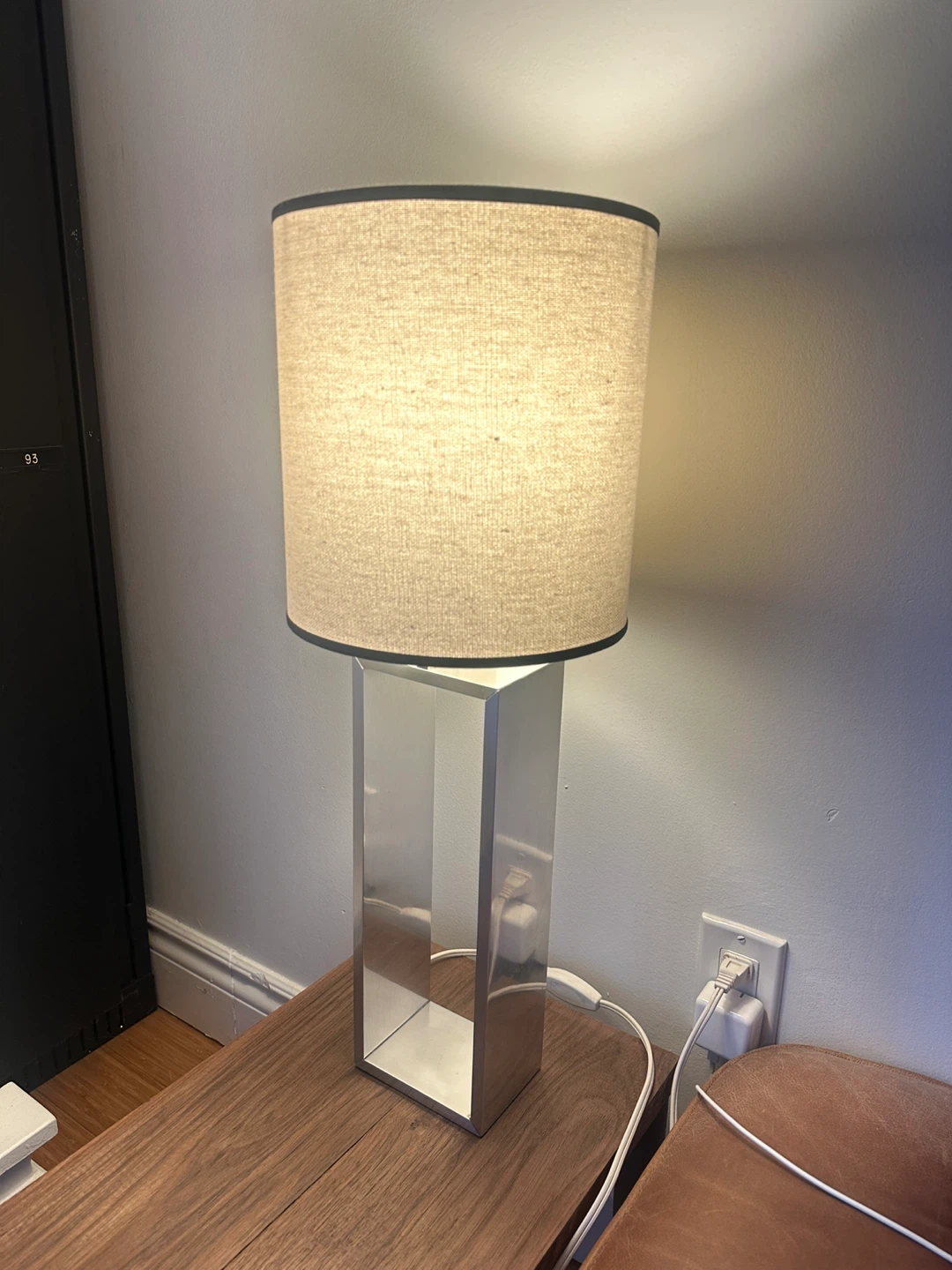 VINTAGE IKEA SILVER TABLE LAMP MODERN CONTEMPORARY LIGHT