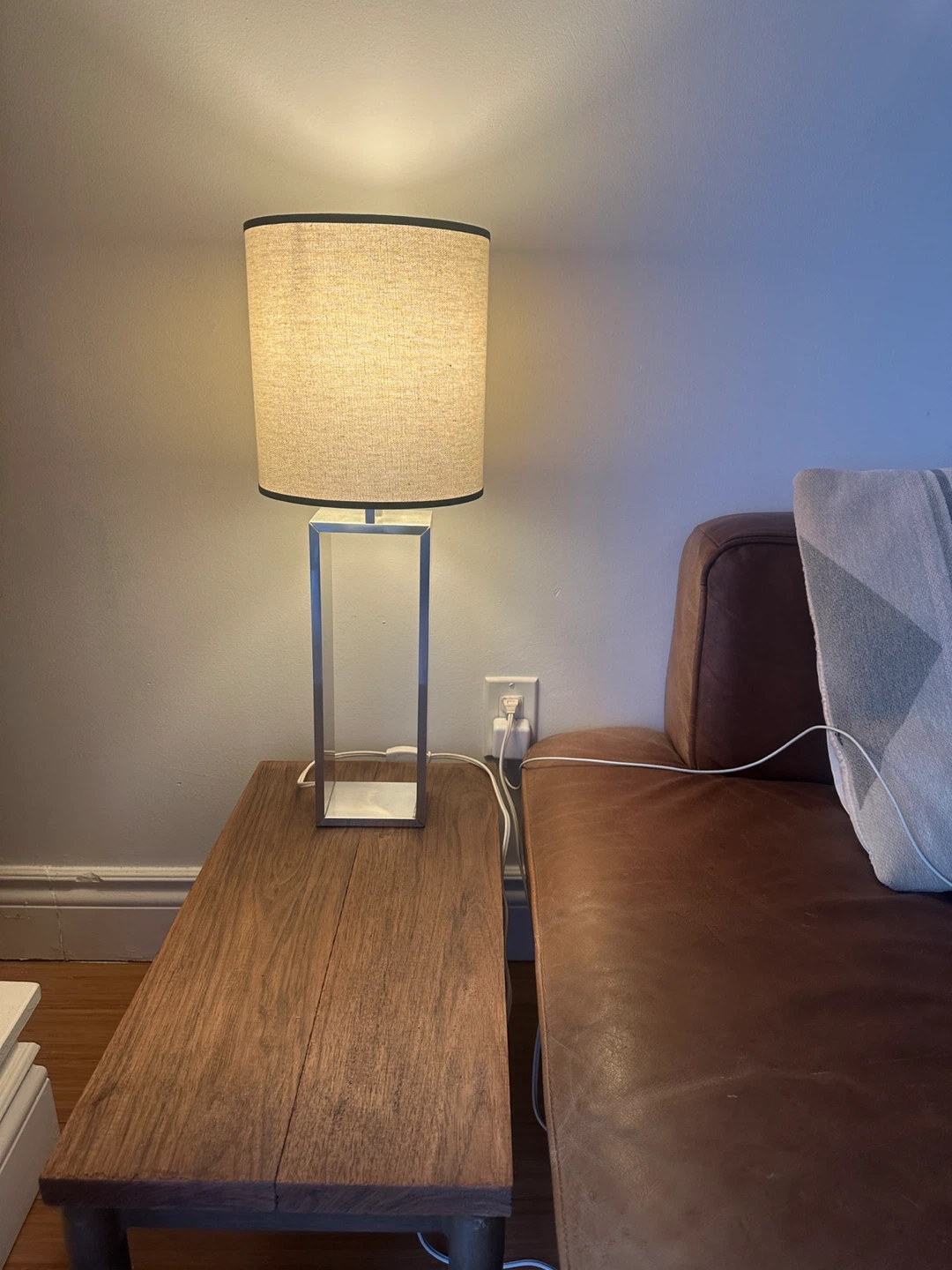 VINTAGE IKEA SILVER TABLE LAMP MODERN CONTEMPORARY LIGHT - photo 4