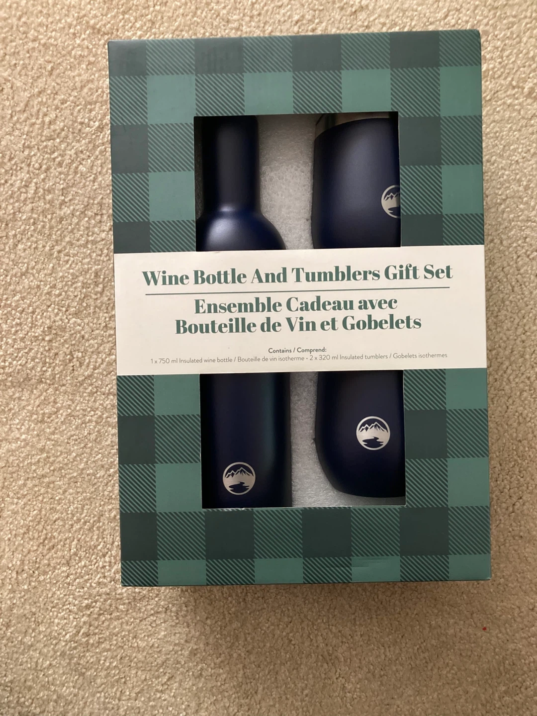 Wine Bottle And Tumblers Gift Set