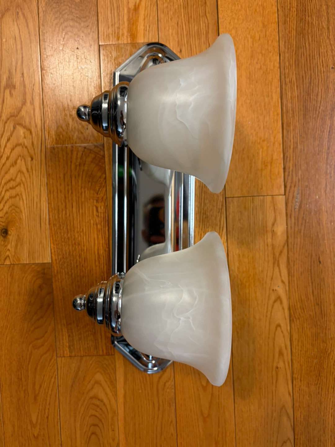 Chrome Double Vanity Light Fixture