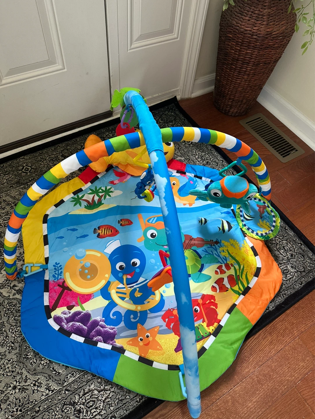 Baby Play Mat with Overhead Arch Toys