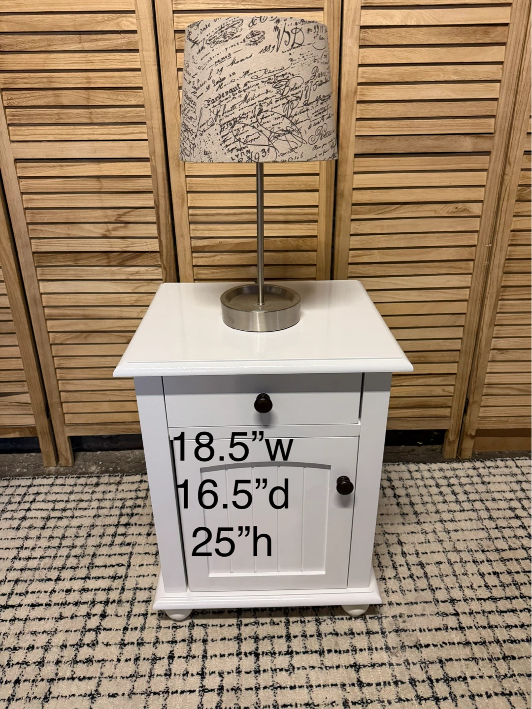 Solid Wood Nightstand - photo 4