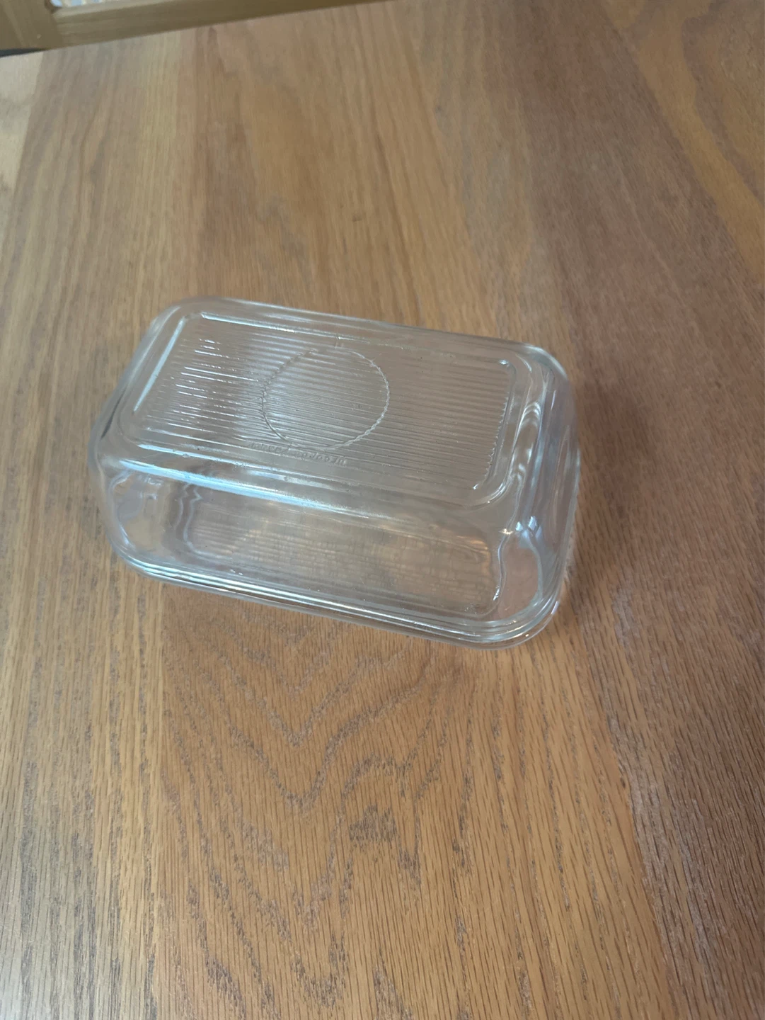 Glass Butter Dish with Lid - photo 2