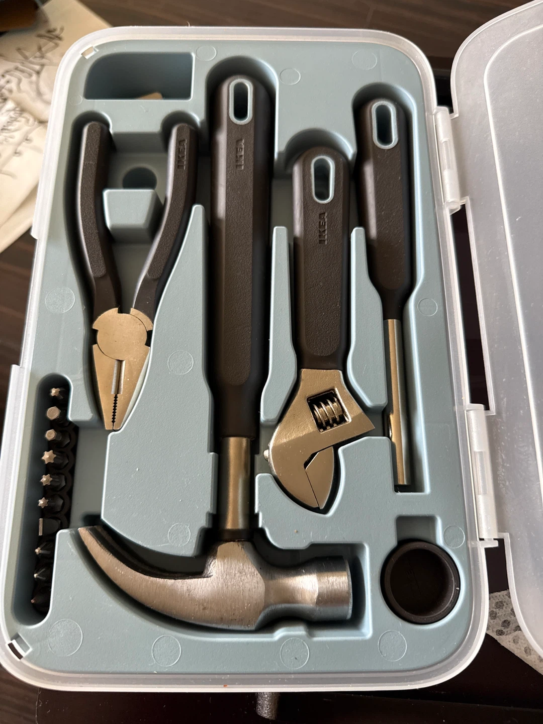 Tool Kit with Hammer, Pliers, Wrench
