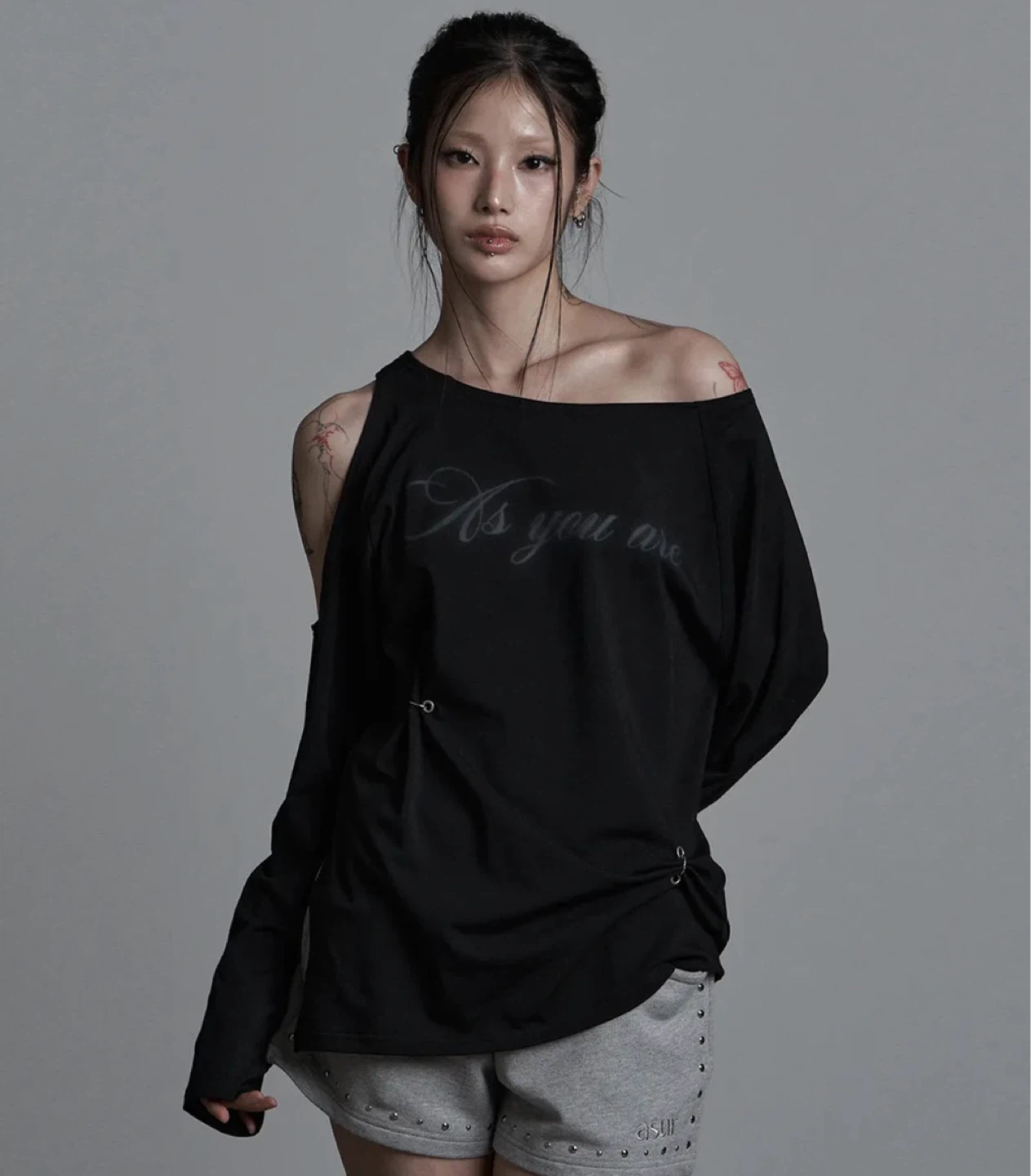 Long Sleeve Top with Cut-out Detail