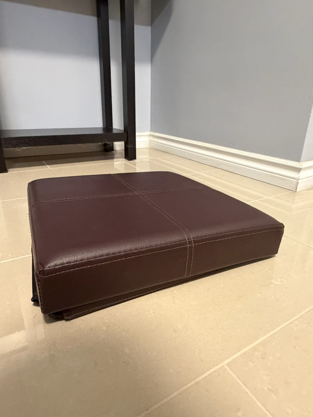Brown Storage Ottoman - photo 3