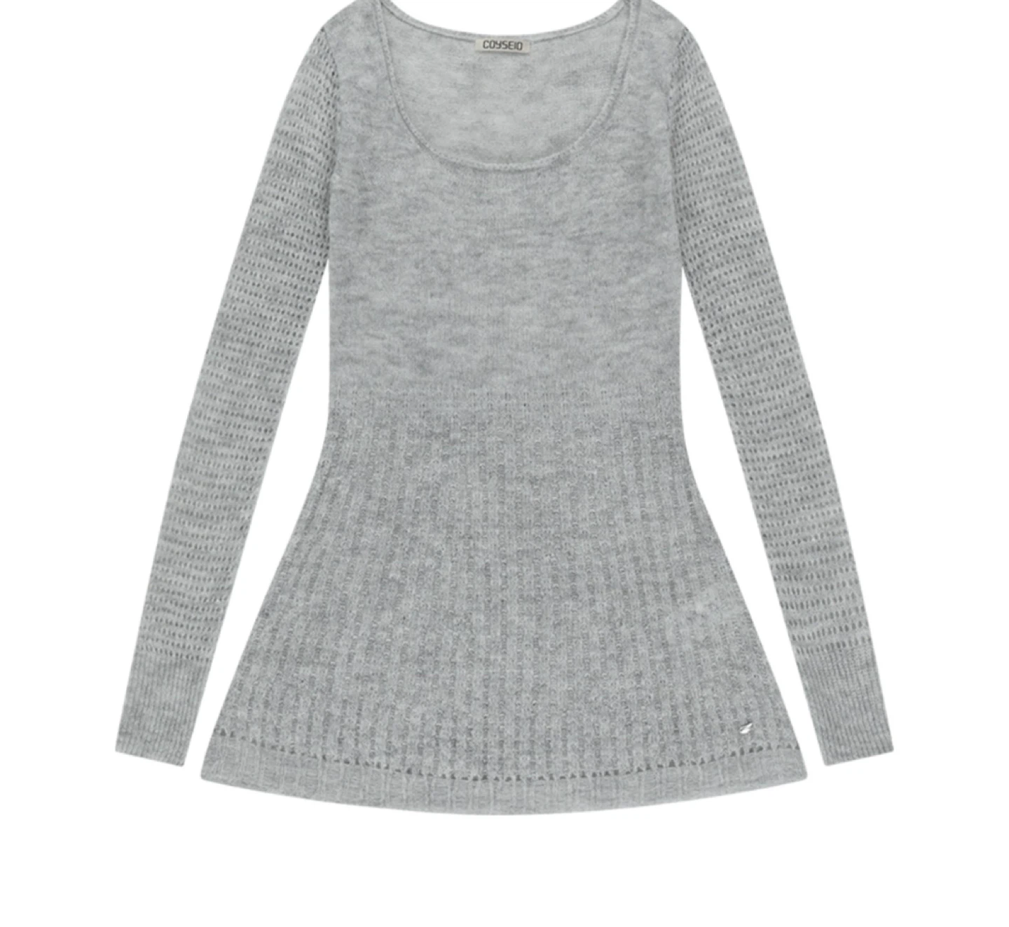 Korean Style -(COYSEIO) Grey Knit Dress - photo 2