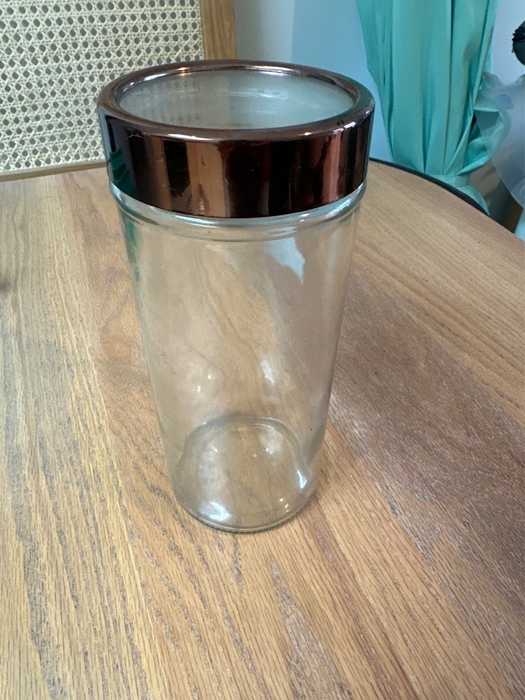 Glass Storage Jar with Copper Lid