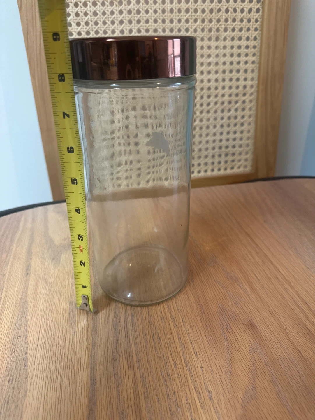 Glass Storage Jar with Copper Lid - photo 2