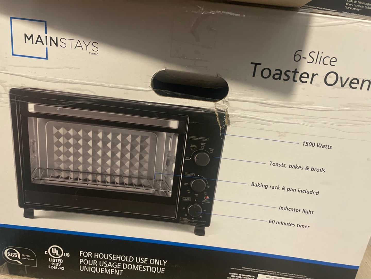 Mainstays 6-Slice Toaster Oven