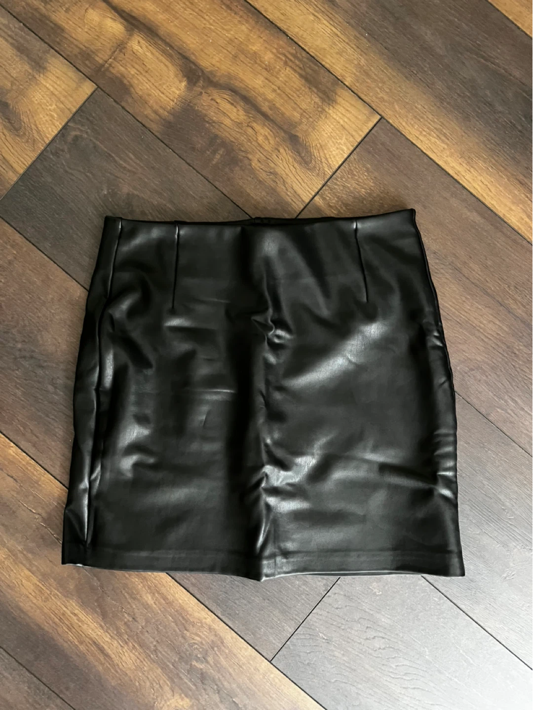 Dynamite Black Faux Leather Mini Skirt (M)