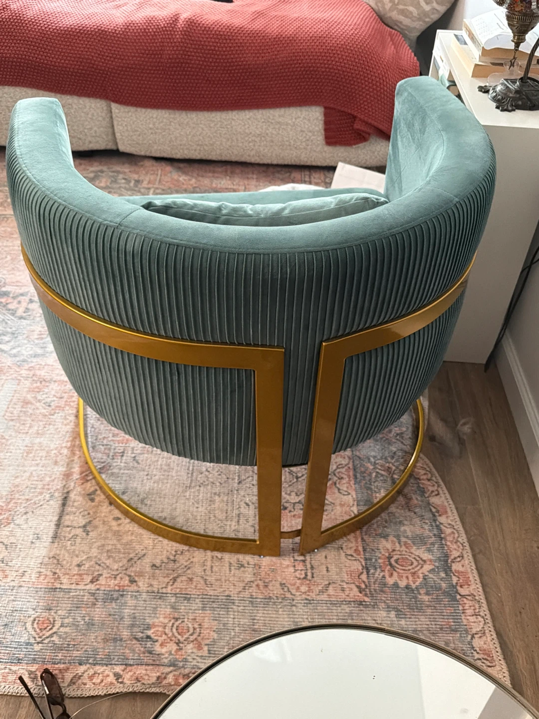 Rapicka Velvet Barrel Chair, Set of 2 - photo 2
