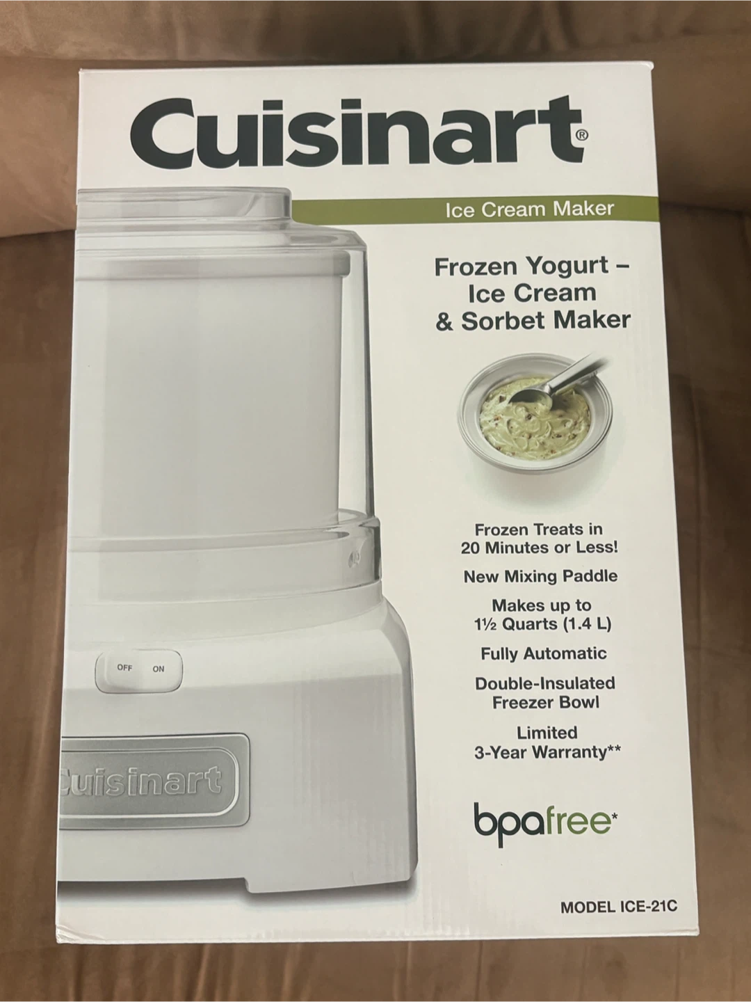 Cuisinart Ice Cream Maker -  New