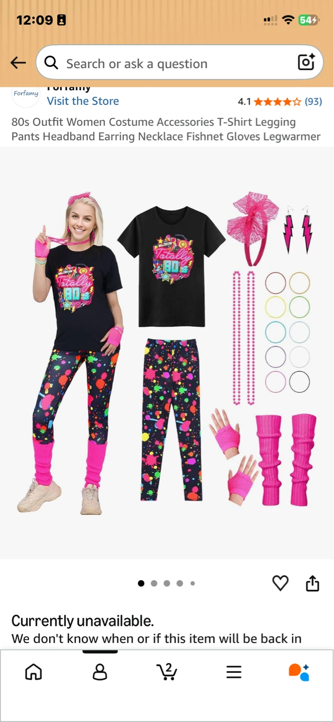 80s Costume Accessories Set - photo 2