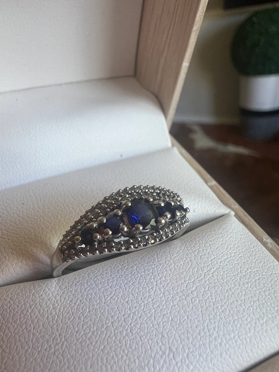 10K Gold Sapphire and diamonds Rings - photo 4