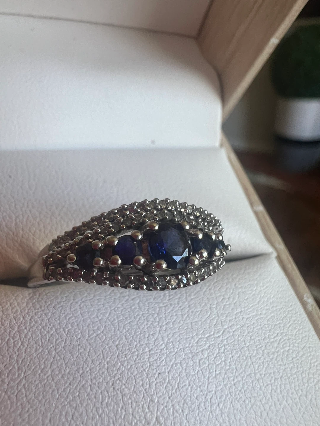 10K Gold Sapphire and diamonds Rings - photo 3
