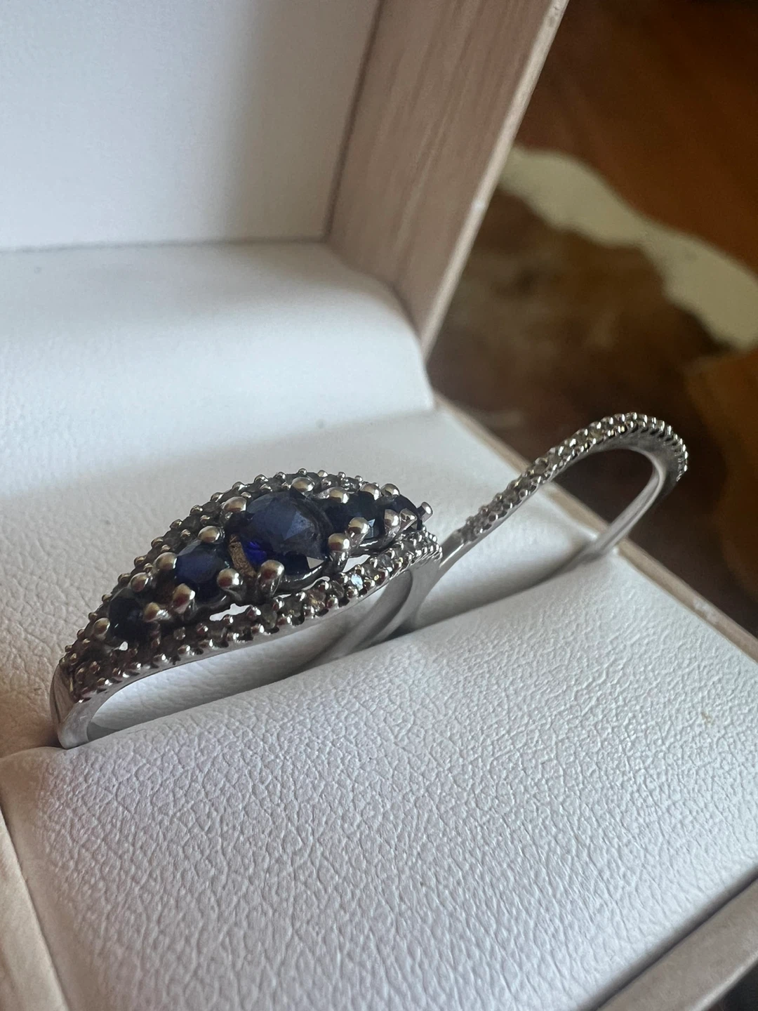 10K Gold Sapphire and diamonds Rings - photo 2