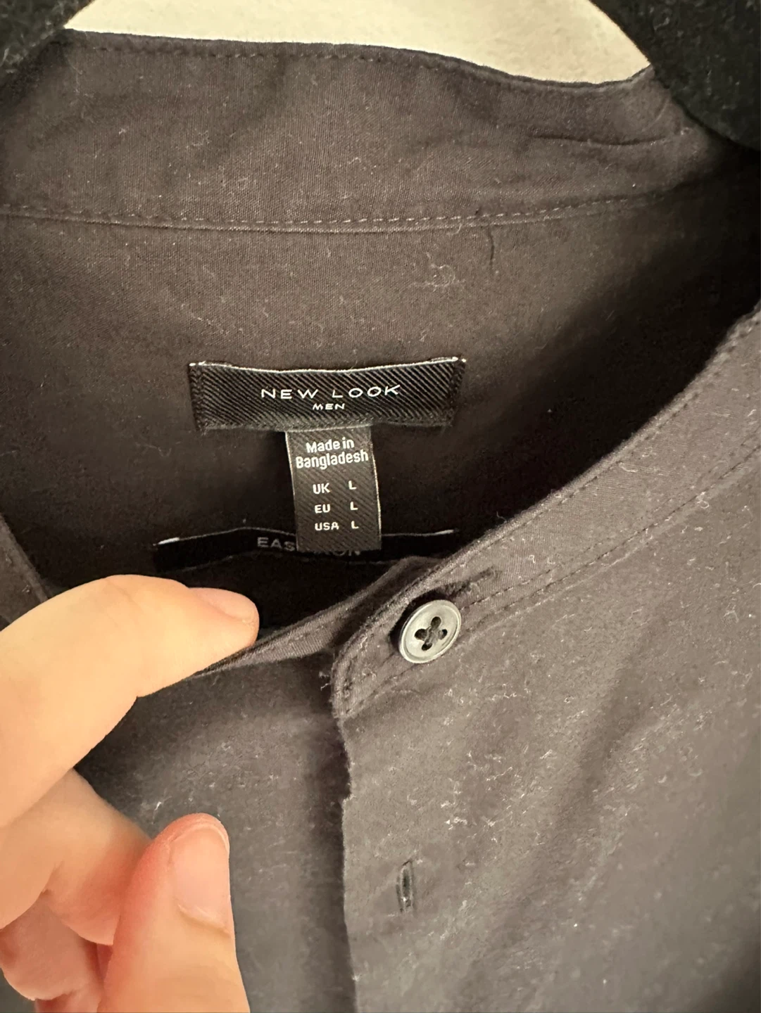 Mandarin Collar Shirt - Size L - photo 3