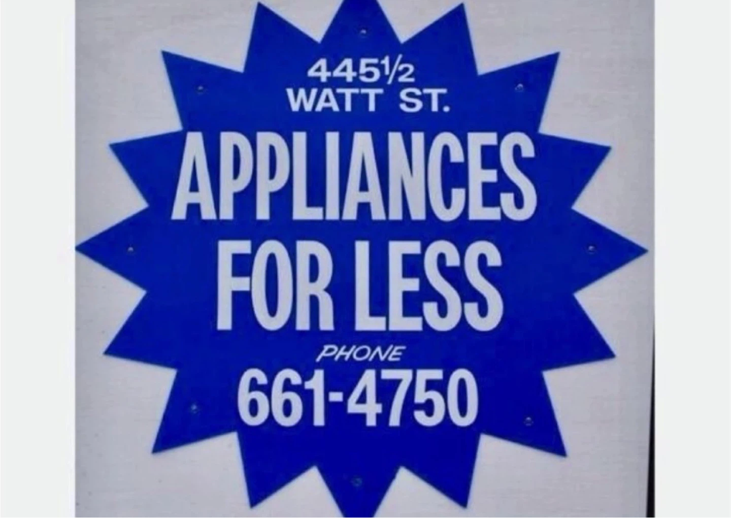 Household Appliance Sales