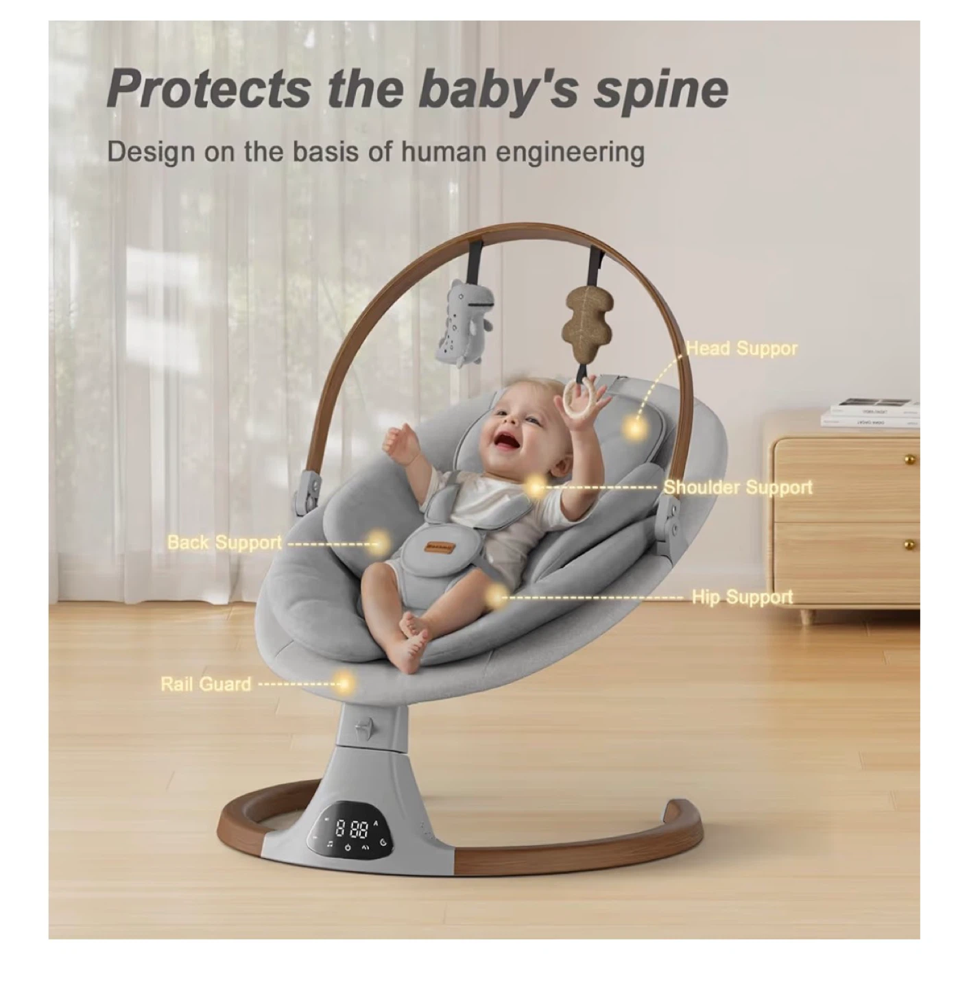 Meenamil Baby Swing - photo 3