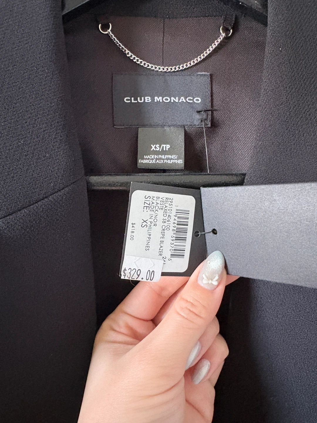 Club Monaco Black Blazer XS - photo 4