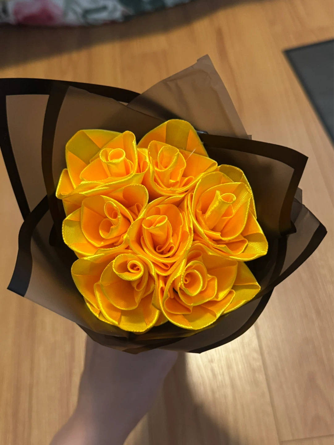 Yellow Ribbon Rose Bouquet