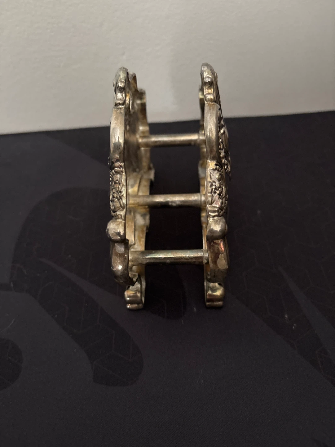 Vintage Ornate Silver Plated Napkin Holder - photo 2