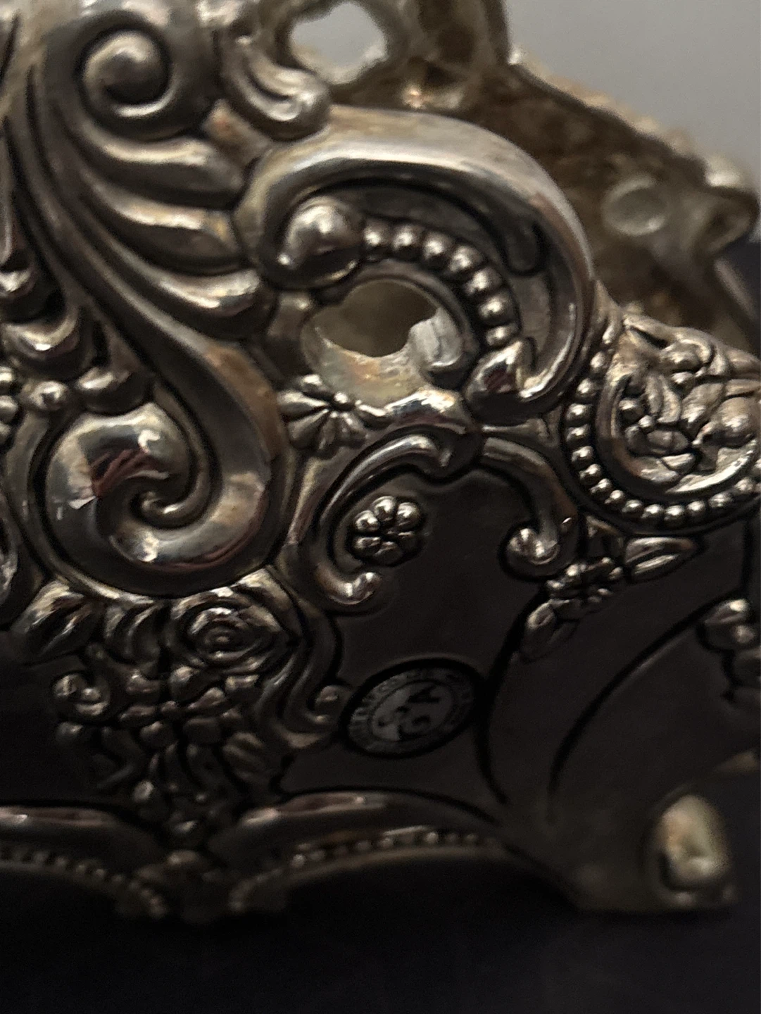 Vintage Ornate Silver Plated Napkin Holder - photo 4